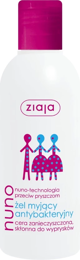 Xhel pastrues antibakterial për femra Ziaja Nuno, 200ml
