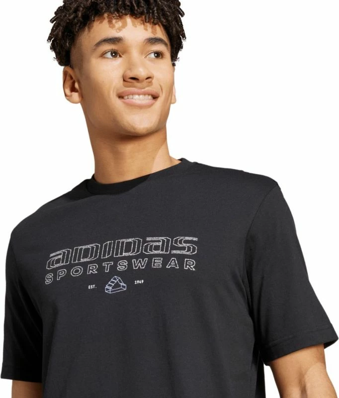 Maicë për meshkuj adidas, e zezë