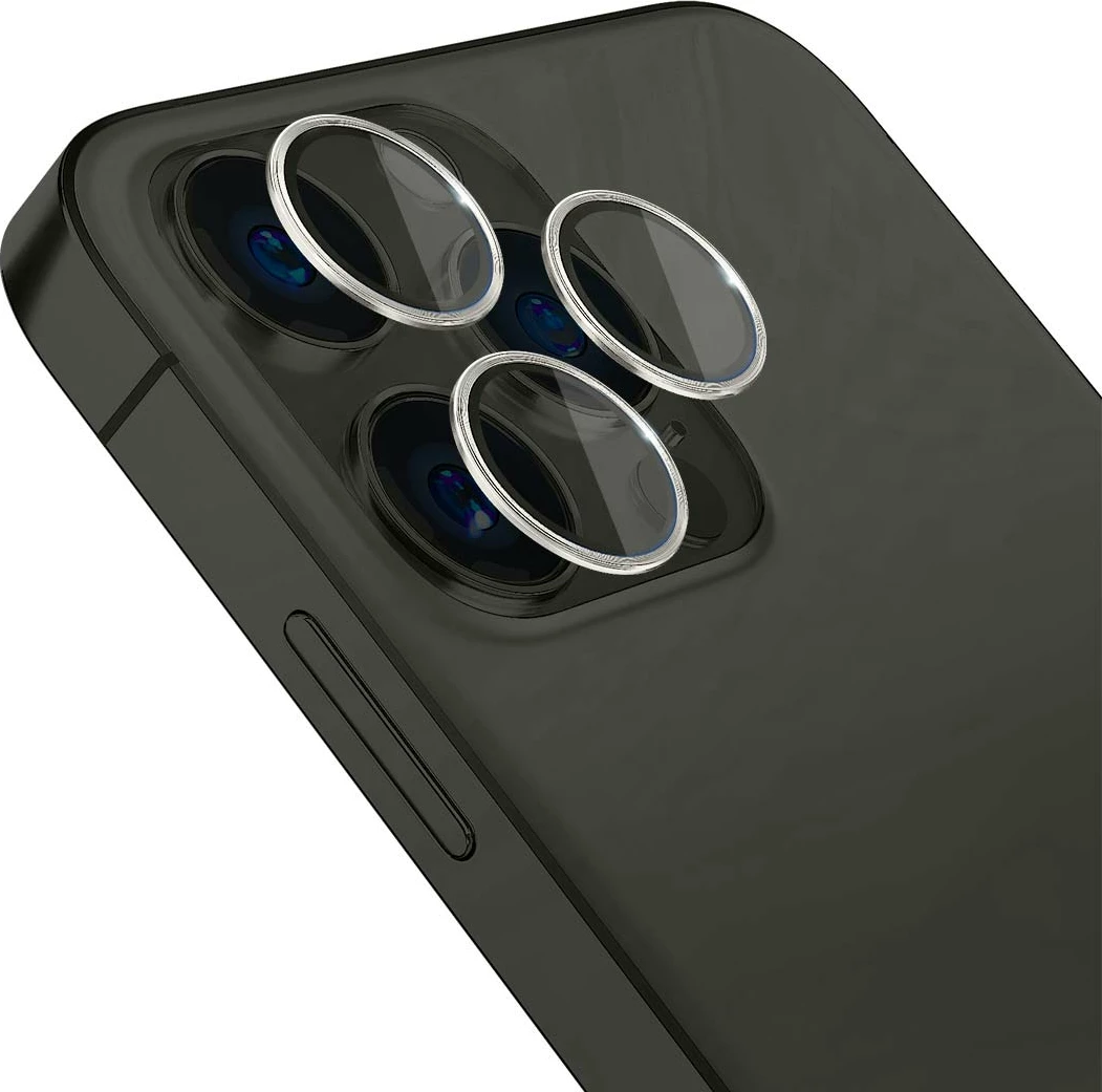 Mbrojtës xhami për lente iPhone 15 Pro 3mk Lens Protection Pro, Silver