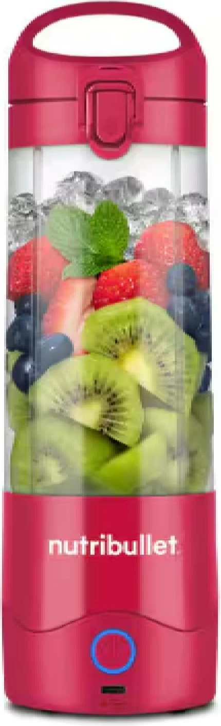 Blender portativ, NutriBullet, NBP003MA, 2000mAh 475ml, Magenta