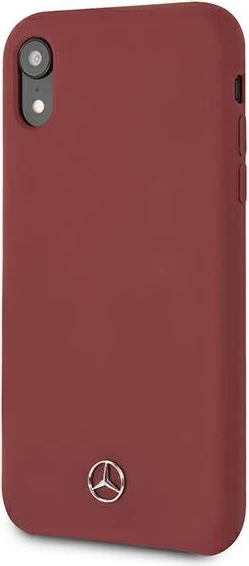 Mbështjellës Mercedes MEHCI61SILRE për iPhone XR, silikon, i kuq
