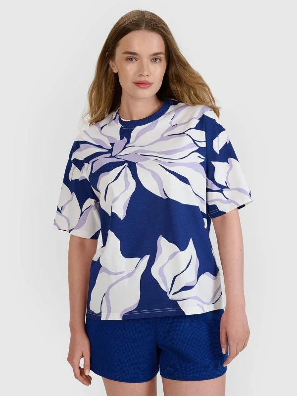 Maicë oversize për femra 4f me printim