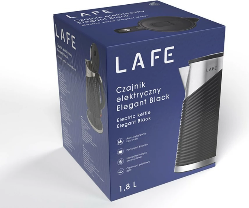 Zierëse uji elektrike, Lafe, LAFCZA47468, 1.8 L, 1800 W, e zezë/inoks