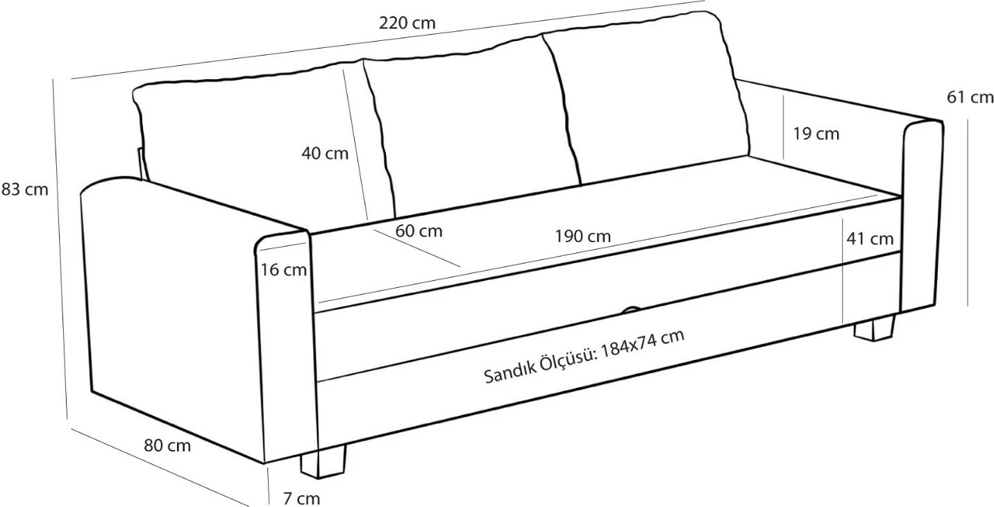 Divan-krevat treshe, ngjyrë kafe, Atelier del Sofa, Aly Arzilla