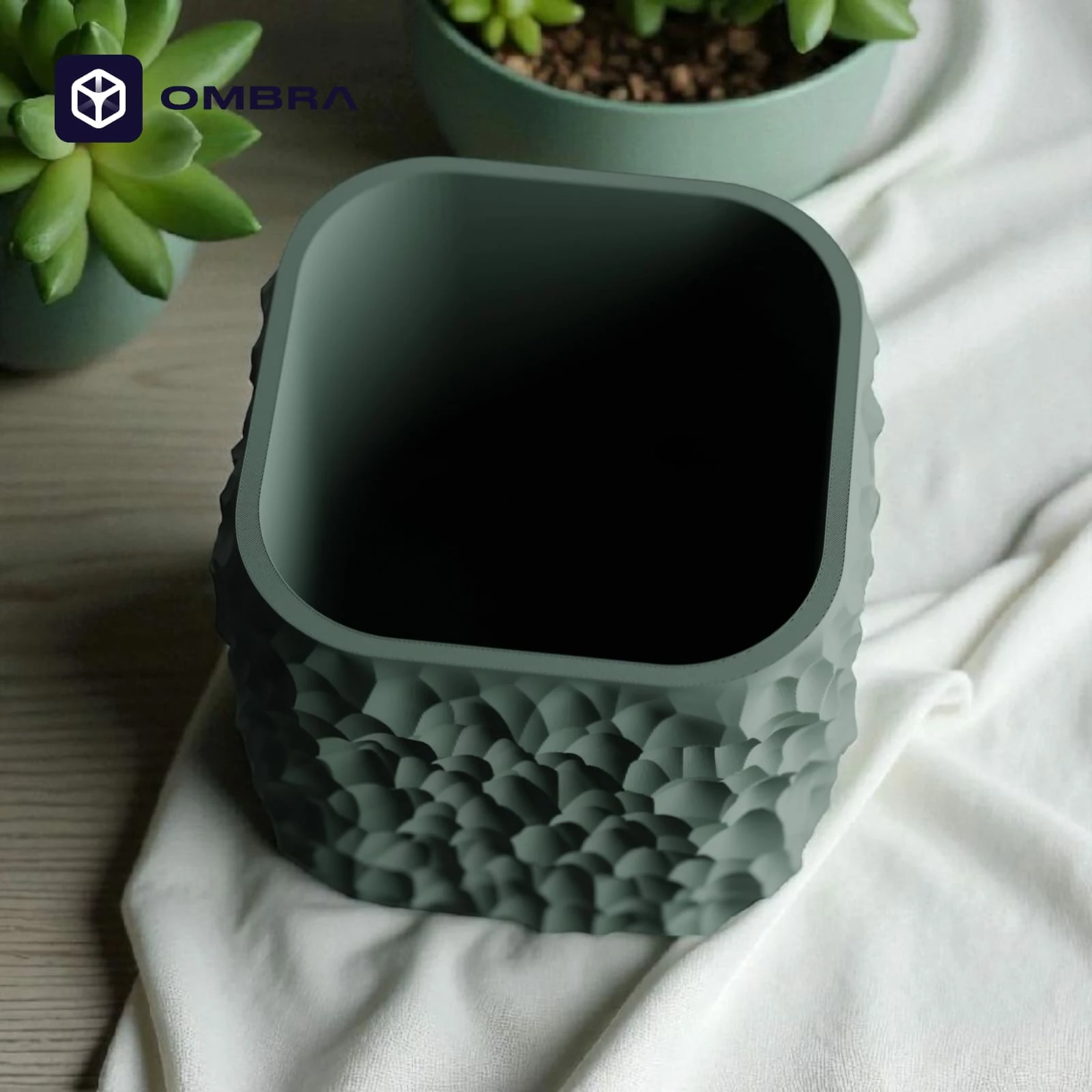 Vazo dekorative Plant Pot TerraForma, Madhësia M, e gjelbërt