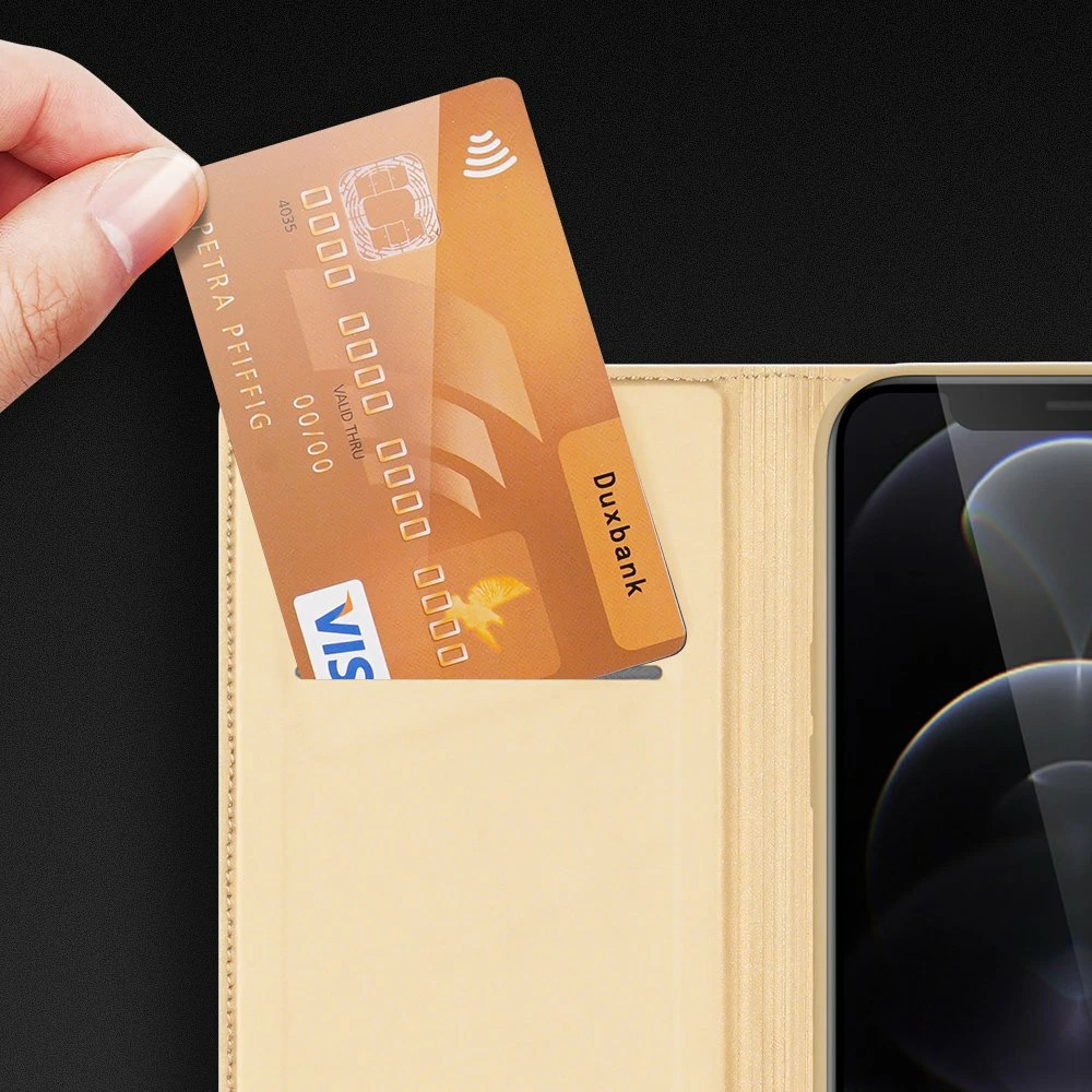 Mbështjellës Dux Ducis Skin Pro Bookcase për iPhone 13 Pro Max, kaltër