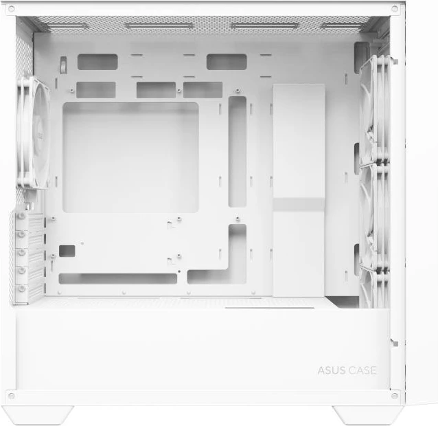 Kasë, Asus A21 PLUS (90DC00H3-B19010), microATX, 4x ARGB fans, radiator 360 mm, GPU 380 mm, e bardhë