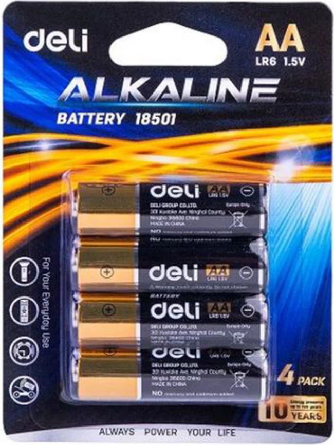 DELI BATERI AA LR6 18501 1/4