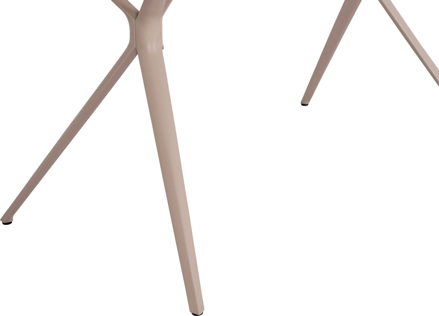 Tavolinë oborri, kornizë alumini, sipërfaqe prej guri të sinterizuar, krem, 180x90x75cm