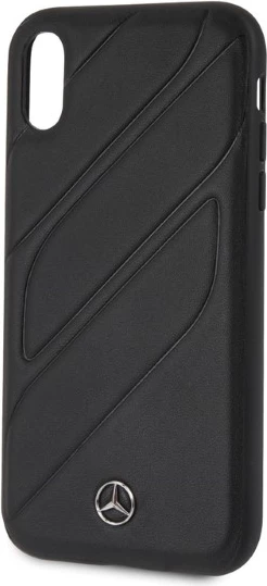 Mbështjellës Mercedes MEHCI61THLBK për iPhone XR, lëkurë, i zi