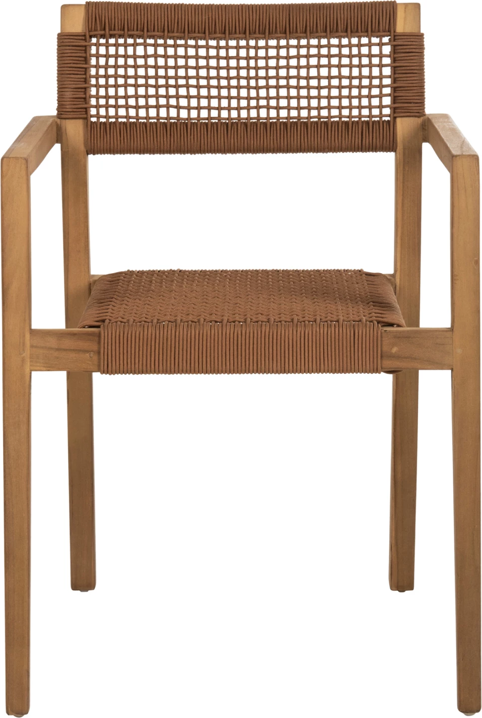 Karrige me krahë CHARLOTTE FH9637.01 dru tik natyral & litar kafe 59x54x83H cm