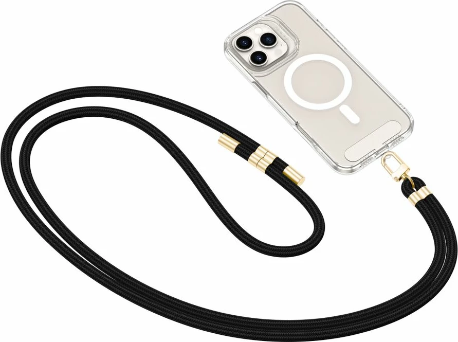 Rrip crossbody për celular Tech-Protect C7S, i zi, me dy adaptera