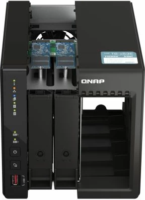 Server NAS QNAP TS-253E-8G, 2-bay/2 disqe, 8GB RAM, 2x 2.5GbE, i zi