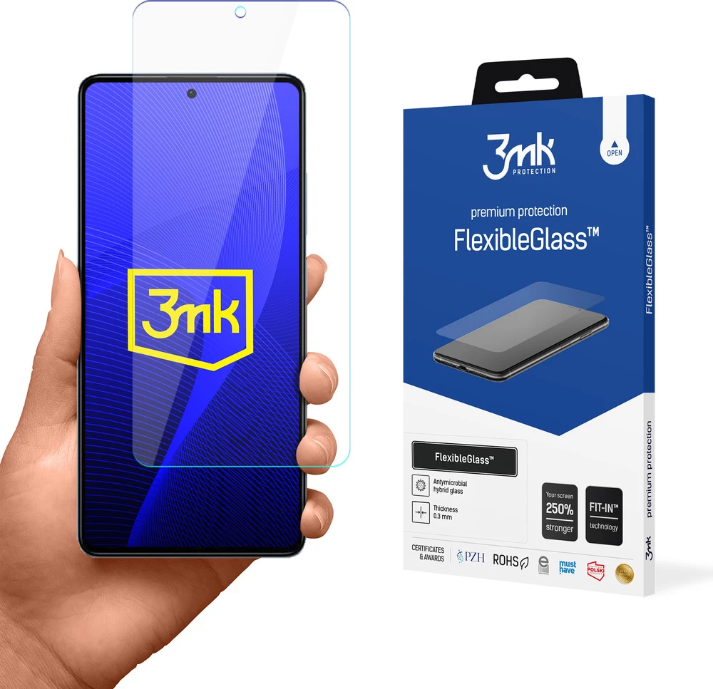 Mbrojtës ekrani 3mk FlexibleGlass për Xiaomi Redmi Note 12 Pro, Transparent