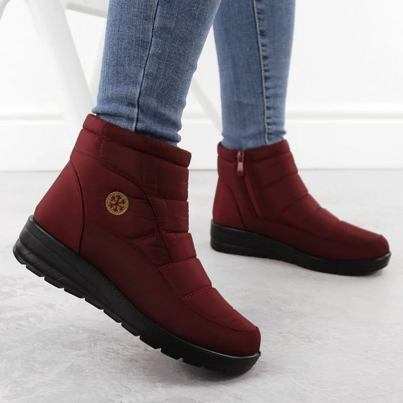 Çizme për femra NEWS, të kuqe