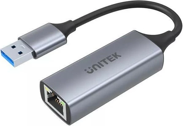 Adapter USB-A në RJ45 Unitek U1309A, 1000 Mbps, Gri