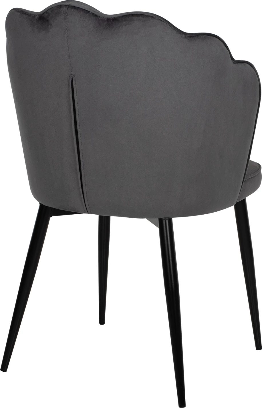 Karrige AVIE FH8737.01 kornizë metalike dhe kadife gri 48x48x85Hcm., set prej 2 copë