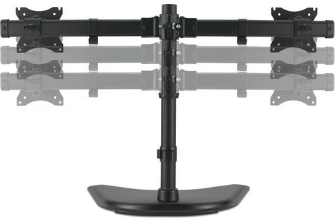 Mbajtëse monitori me dy krahë, Kensington SmartFit Ergo K58271WW, deri 2x27\", VESA 75x75/100x100, free-standing për tavolinë, e zezë