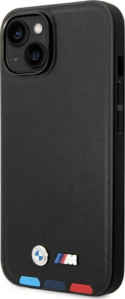 Mbështjellës BMW BMHCP14M22PTDK për iPhone 14 Plus 6.7", lëkurë, e zezë