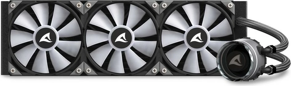 Ftohës uji all-in-one Sharkoon S90 RGB, 3x12cm, për procesor, RGB, i zi