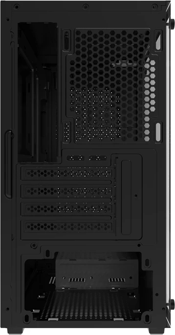 Kasë Darkflash M305 Micro-ATX Mini Tower, panel xham i kalitur, 2x SSD + 2x HDD, deri 7x 120 mm ventilatorë, USB 3.0, e zezë