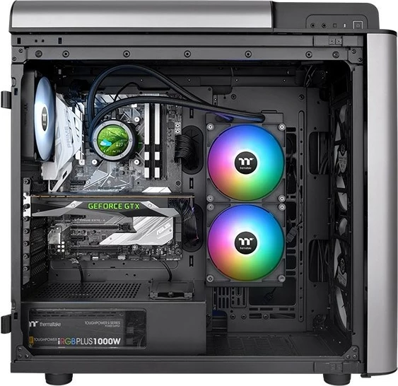 Kasë ftohje uji Thermaltake TH280 V2 Ultra ARGB, 2x140mm, bllok bakri