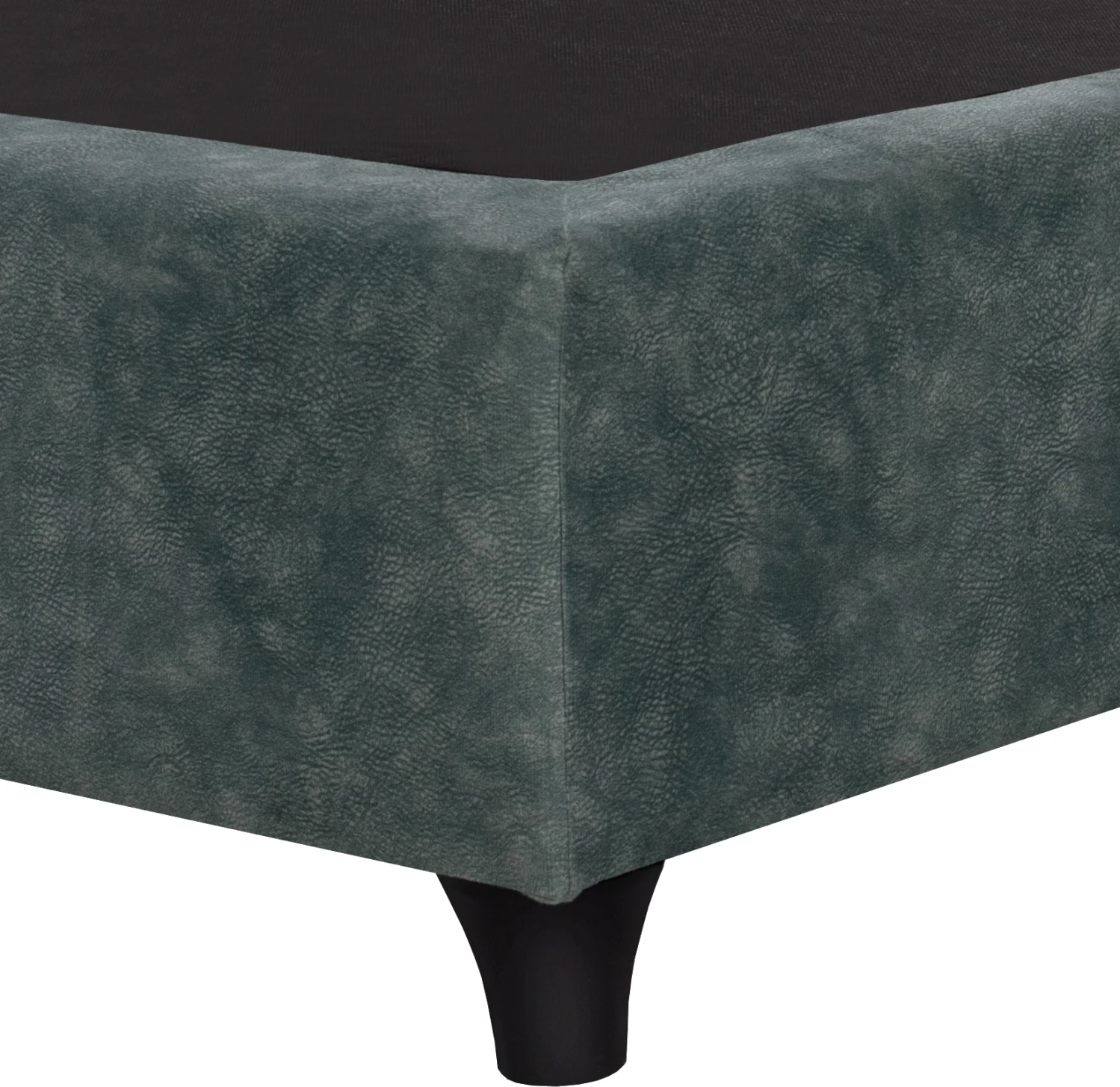 Krevet MALENA, pëlhurë e tipit Nubuck, ngjyrë e gjelbër, 90x200