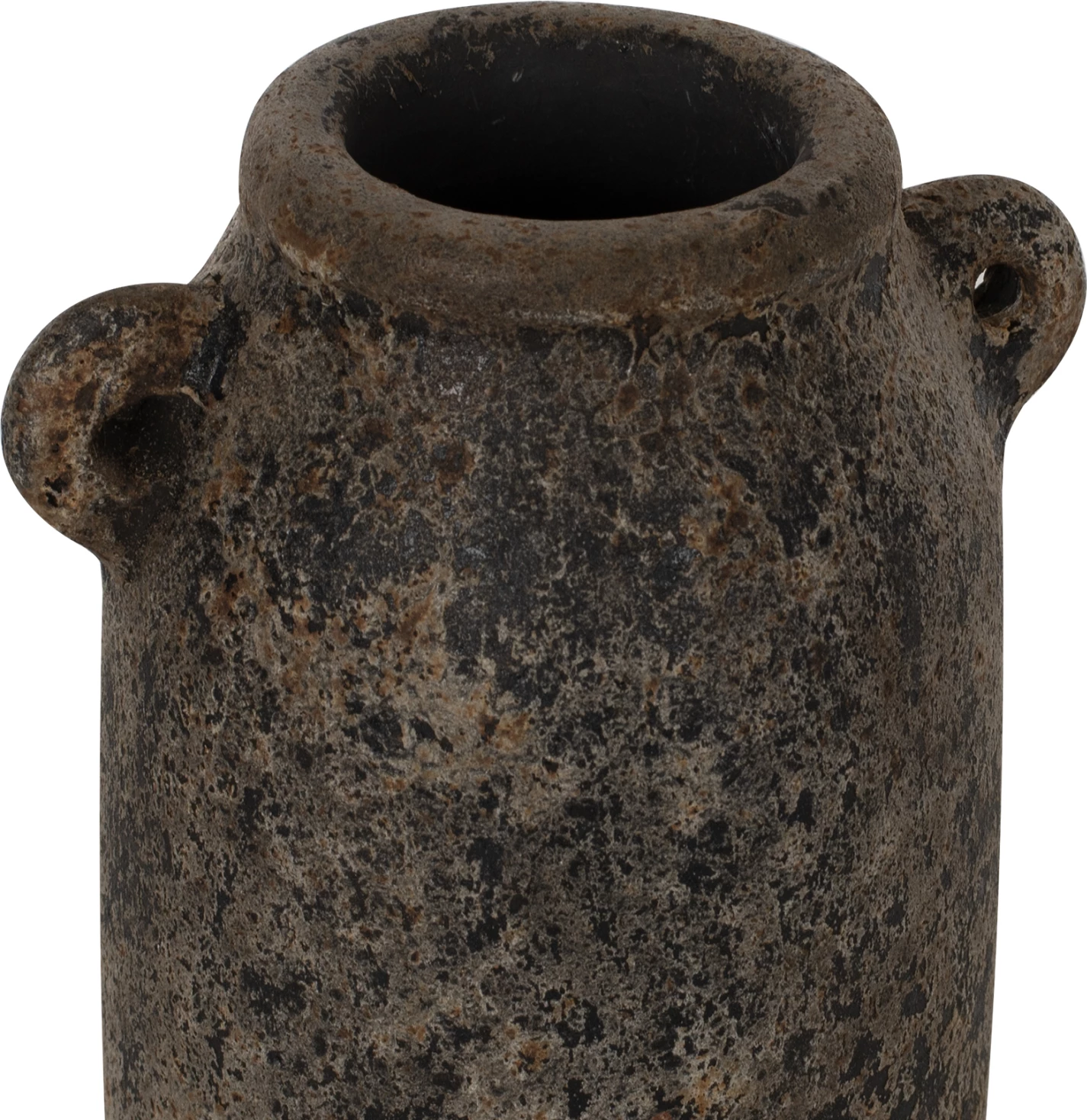 Vazo dekorative 3 copë, gri antike, terrakota, FH7710