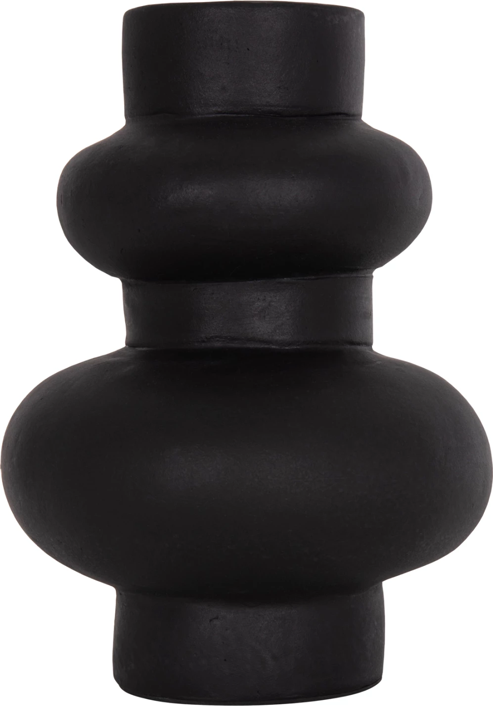 Vazo dekorative tavoline LEMA, terrakotë e zezë, FH4664.01M, 22x29cm