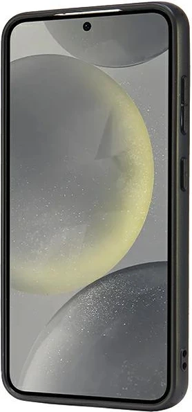 Mbështjellës Audi MagSafe për Samsung Galaxy S24, lëkurë sintetike, i zi