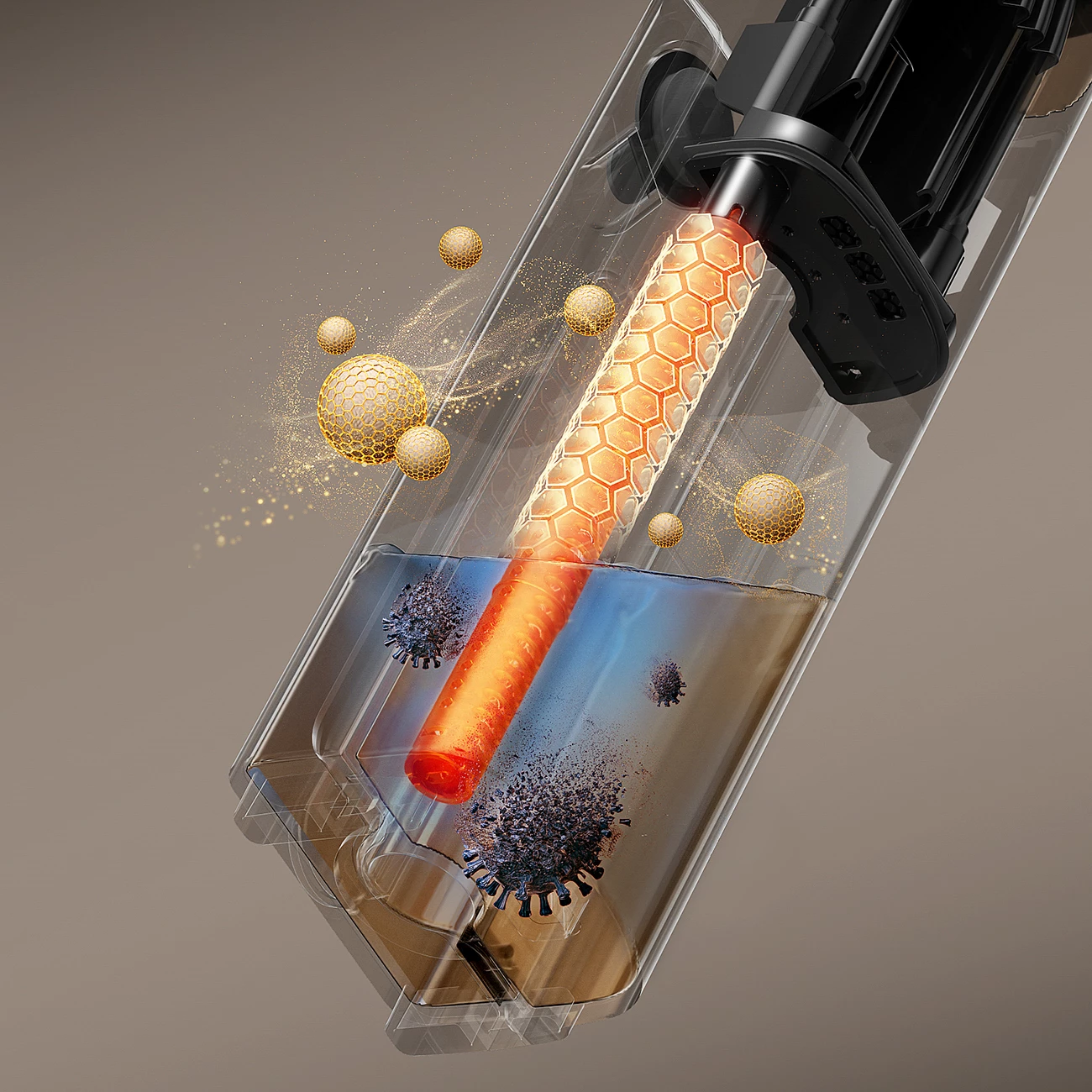 Fshesë elektrike në këmbë UWANT D700 me funksion larjeje dhe stacion karikimi, e bardhë