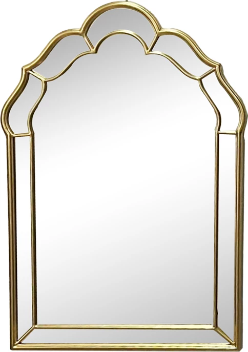 Pasqyrë Xoton, metalik ari, 60x3x90cm