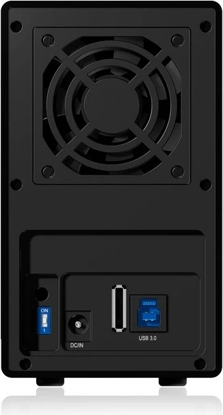 Kasë eksternale IcyBox IB-RD3620SU3 për 2x3.5" HDD, RAID, e zezë