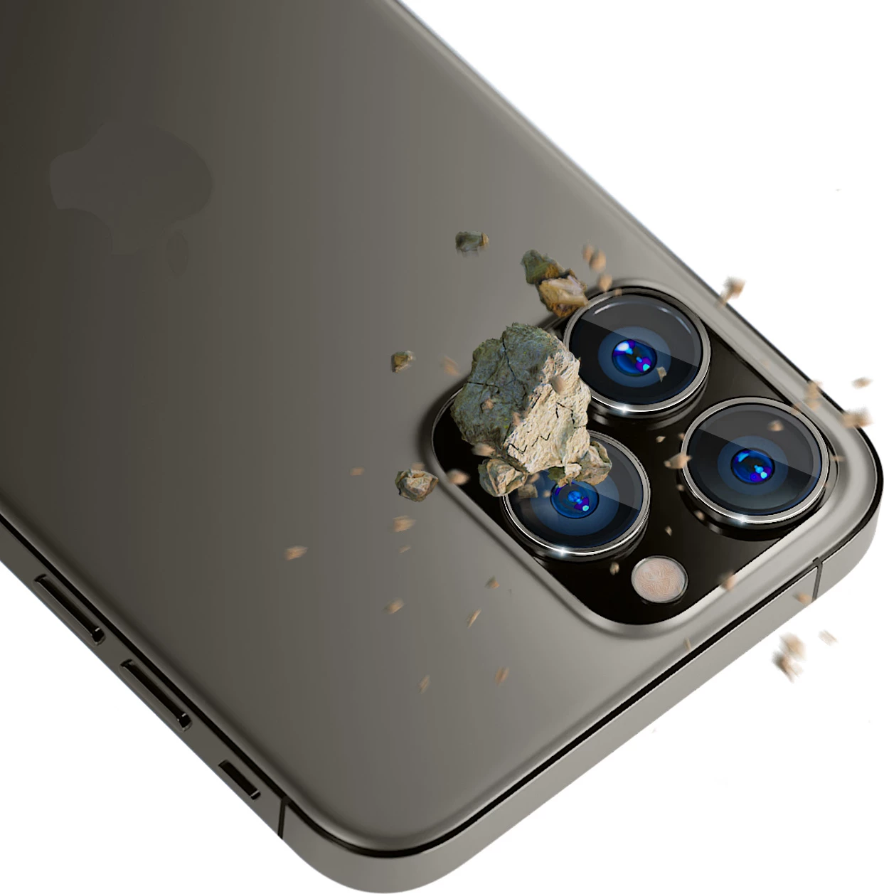 Xham mbrojtës kamere 3mk Lens Protection Pro për iPhone 14 Pro Max / 14 Pro, 9H, Gri