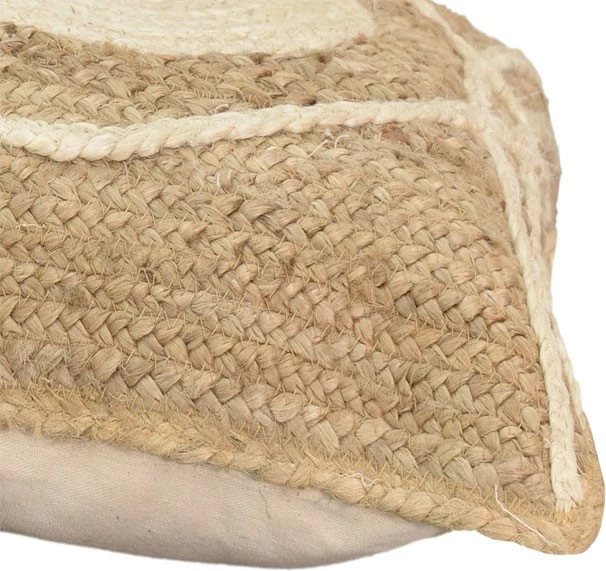 Jastëk Foliens Inart natyral-ekru 100% jute 45x45x2.5cm