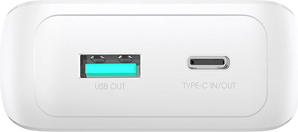 Powerbank Joyroom JR-PBC06, 10000mAh, 30W, me kabllo të integruara, Bardhë