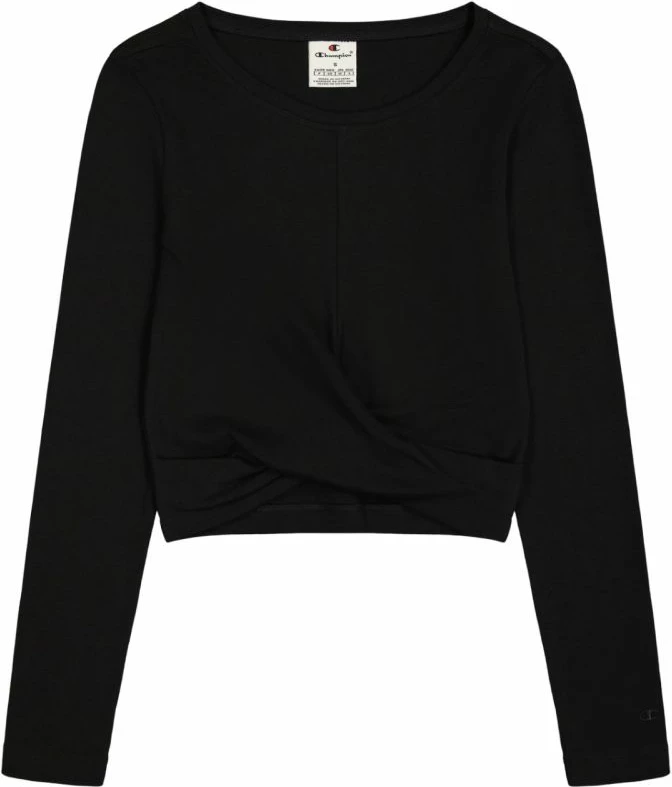 Maicë croptop Champion femra, e zezë