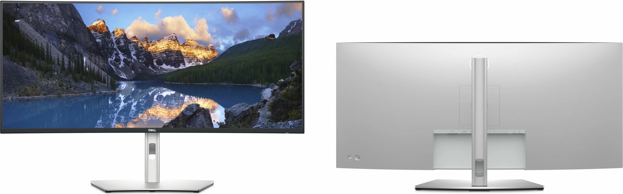 Monitor DELL UltraSharp U3824DW, 37.5", 3840 x 1600, Wide Quad HD+, LCD, i zi, argjendtë