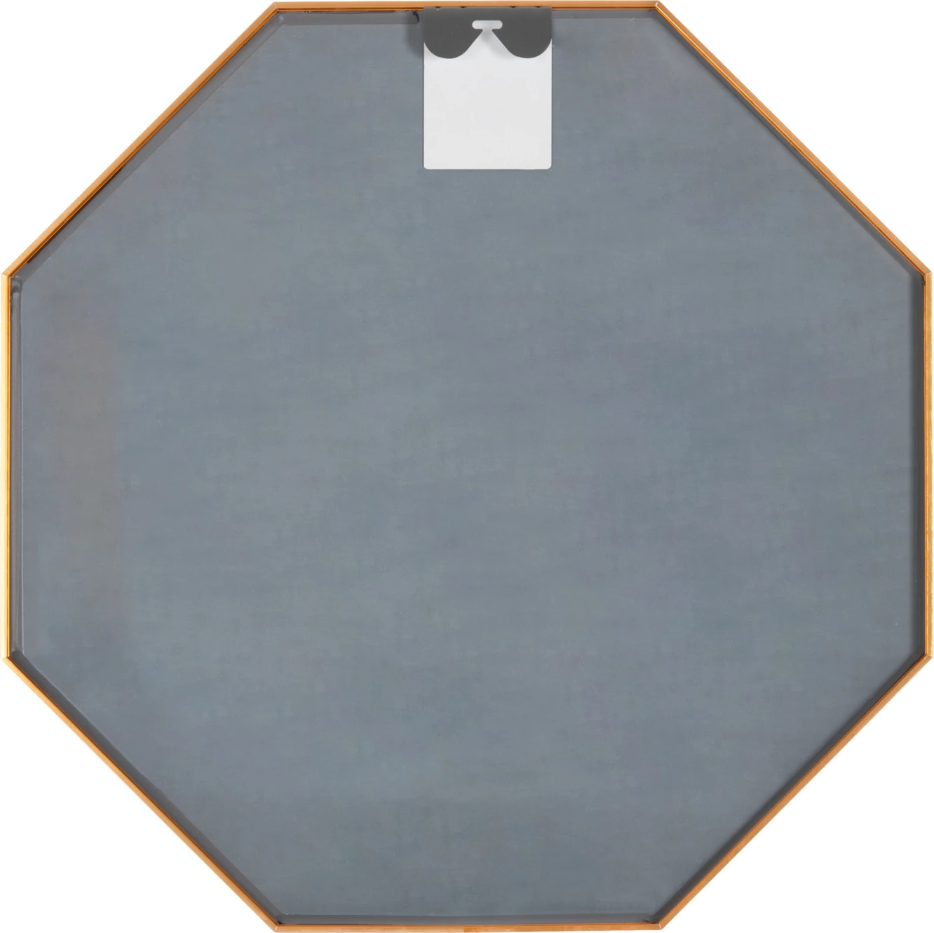 Pasqyrë muri oktagonale, kornizë alumini, ngjyrë ari, Φ74cm