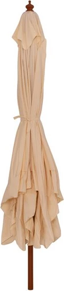 Ombrellë profesionale 4x4m me kornizë druri FH6023, ngjyrë bezhë