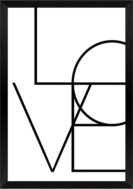 Pikturë muri në kornizë Amora, print digjital, 33x1.5x48cm