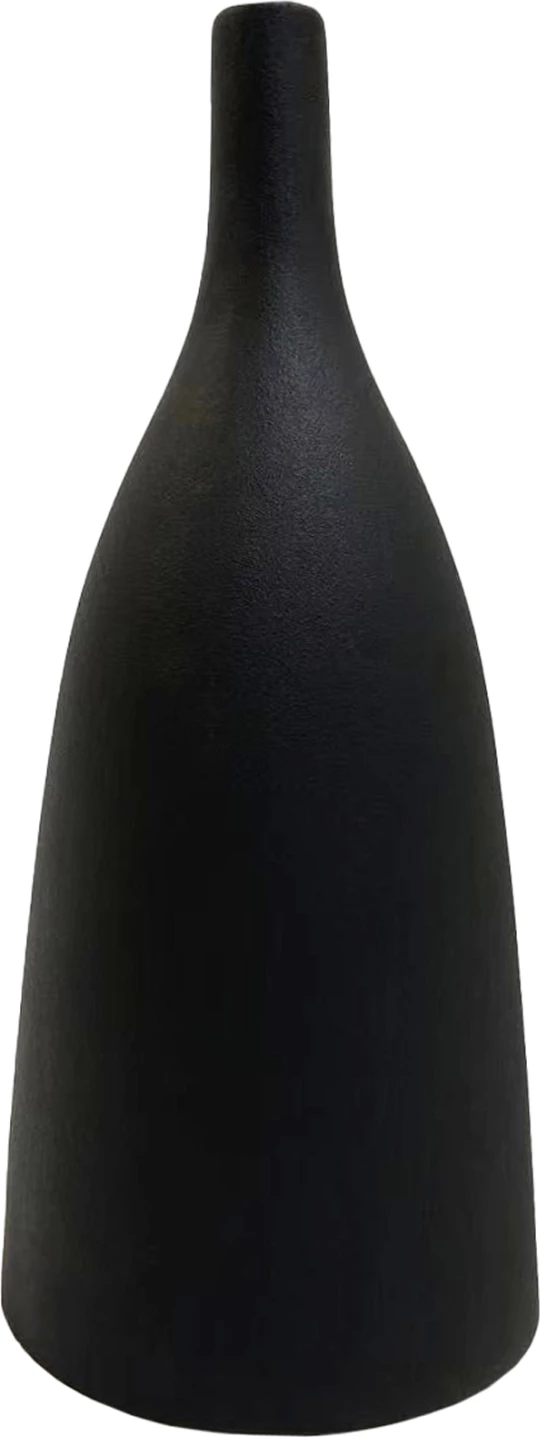 Dekor tavoline qeramike GALAD FH4635.02, ngjyrë e zezë mat, Φ14x33.5H cm