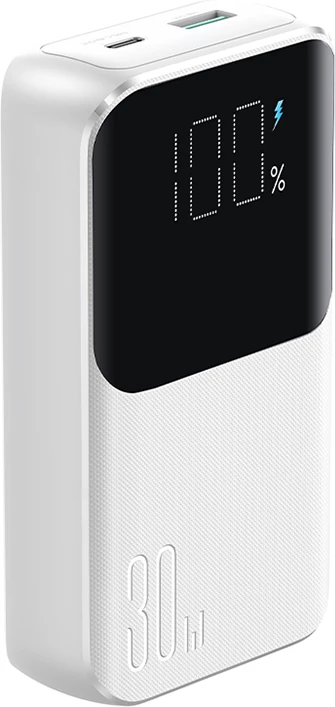 Powerbank Joyroom JR-PBC06, 10000mAh, 30W, me kabllo të integruara, Bardhë