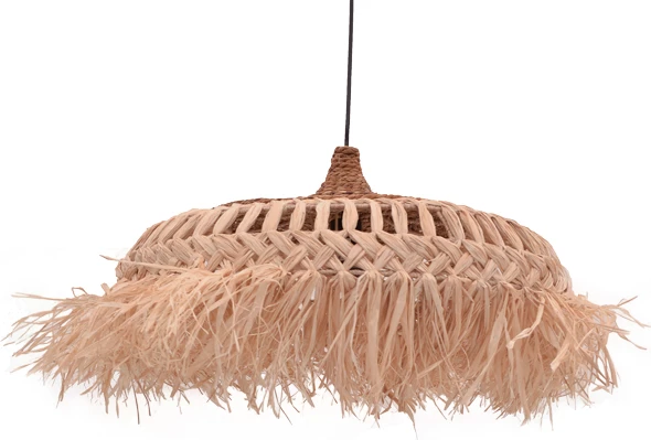 Llambë tavani prej sisali, ngjyrë natyrale, D60x35cm