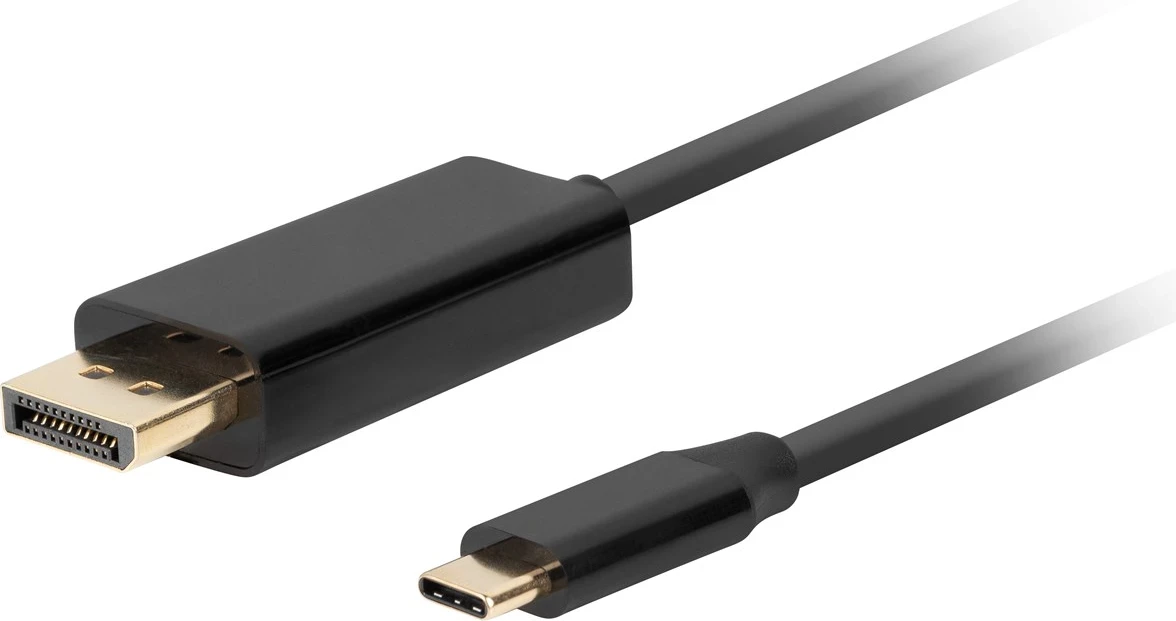 Përshtatës Lanberg USB-C/DisplayPort, 1m, i zi