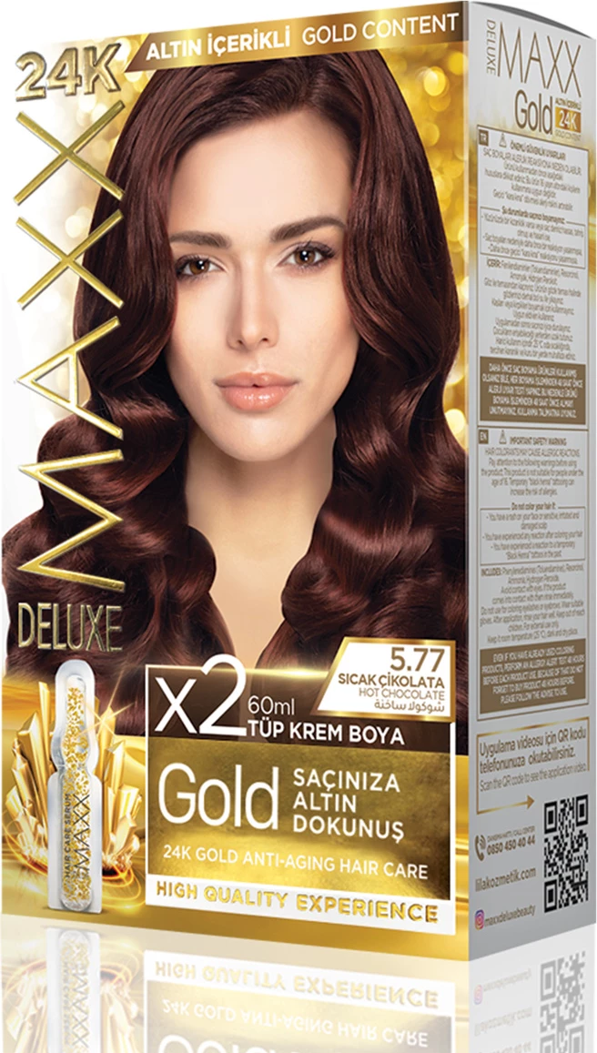 Ngjyrë për flokë MAXX GOLD SET 5.77 Hot Chocolate, 50 ml
