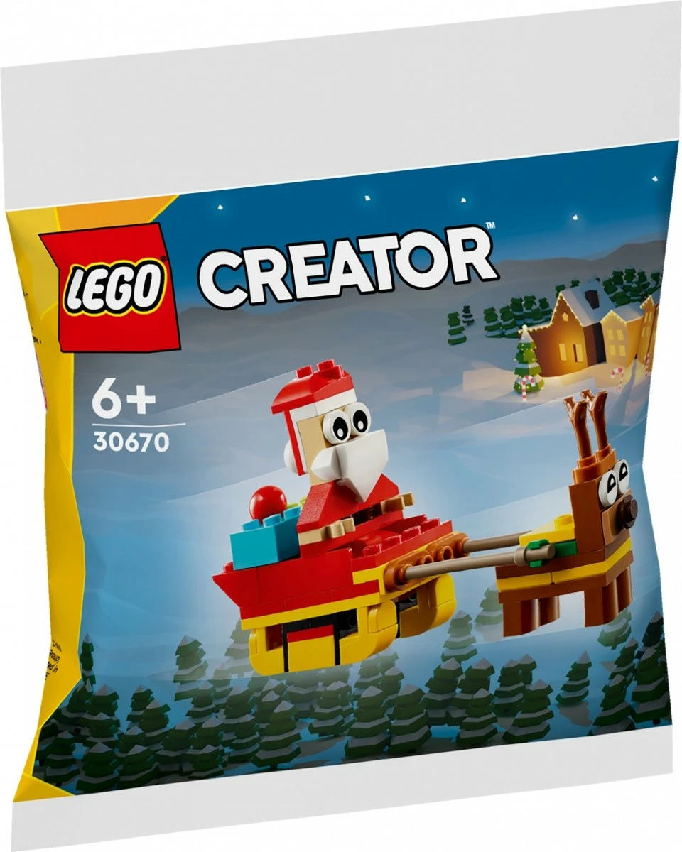 Set lodrash LEGO Creator 30670 Santa's Sleigh Ride, 73 pjesë, plastikë