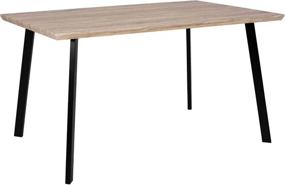 Tavolinë për ngrënie, ngjyrë sonama, këmbë të zeza, FH8374, 140x80 cm