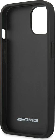 Mbështjellës Mercedes AMG AMHCP14MDOLBK për iPhone 14 Plus 6.7", lëkurë, i zi