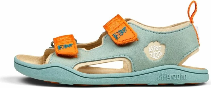 Sandale për fëmijë Affenzahn, blu dhe portokalli